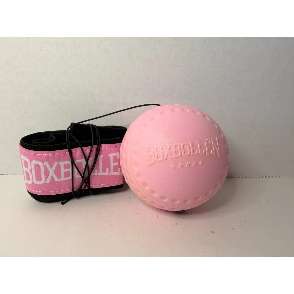 Reflex Boxing Ball Training Set Reaction Trainer Headband Boxbollen Pink